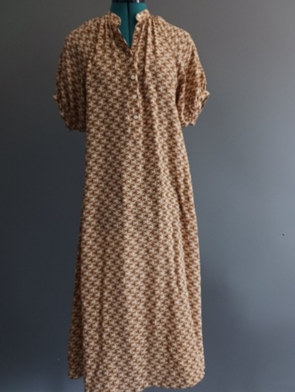CELINE SIlk C Signature Midi Dress Size 34